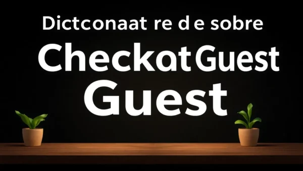 diccionario de terminos sobre checkout guest
