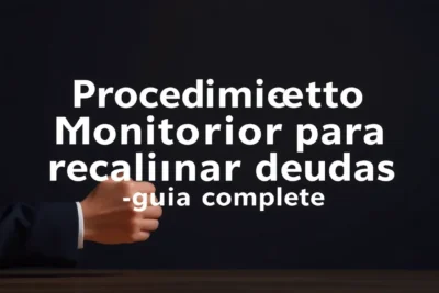 procedimiento monitorio para reclamar deudas guia completa